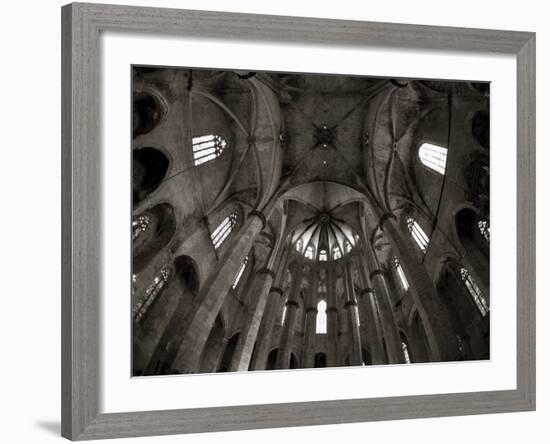 Santa Maria Del Mar Church, Barri Gotic, Barcelona, Spain-Jon Arnold-Framed Photographic Print