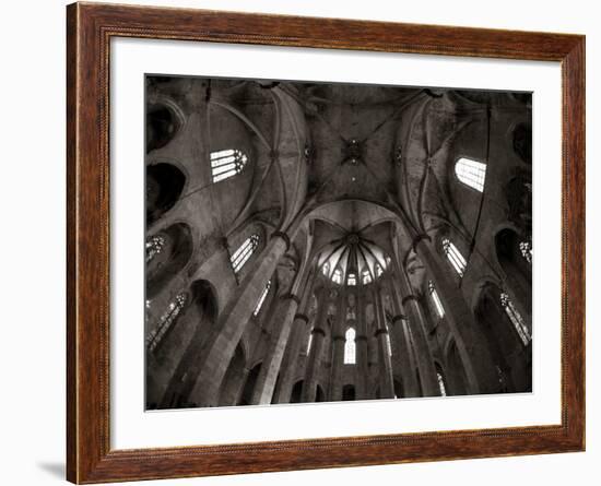 Santa Maria Del Mar Church, Barri Gotic, Barcelona, Spain-Jon Arnold-Framed Photographic Print