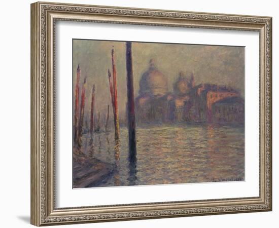 Santa Maria della Salute and the Canale Grande, Venice, 1908-Claude Monet-Framed Giclee Print