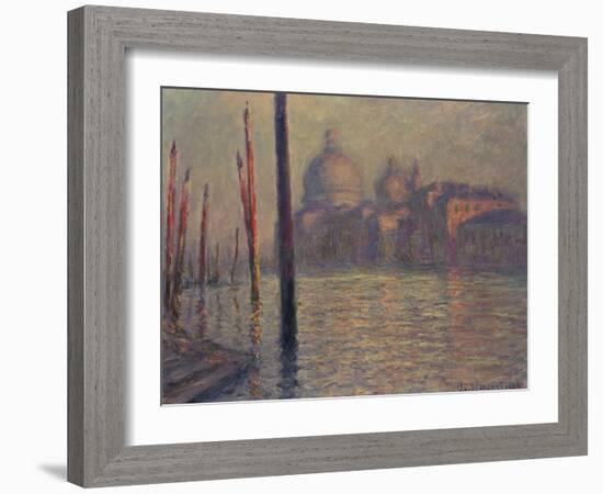 Santa Maria della Salute and the Canale Grande, Venice, 1908-Claude Monet-Framed Giclee Print