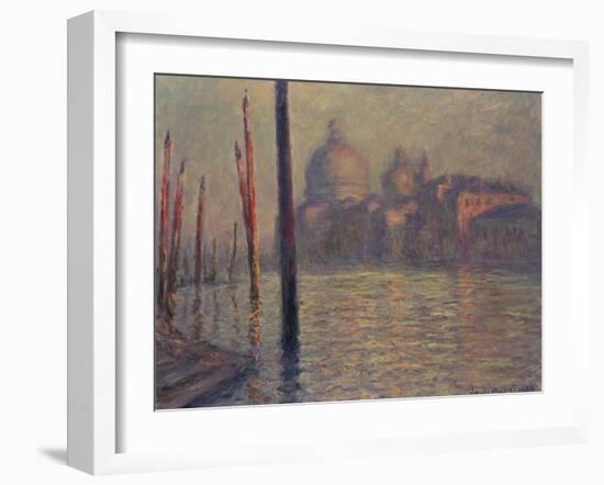 Santa Maria della Salute and the Canale Grande, Venice, 1908-Claude Monet-Framed Giclee Print