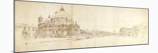 Santa Maria Della Salute and the Grand Canal, Venice-Gaspar van Wittel-Mounted Art Print