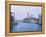 Santa Maria della Salute Cathedral from Academia Bridge along the Grand Canal at Dusk, Venice-Dennis Flaherty-Framed Premier Image Canvas