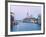 Santa Maria della Salute Cathedral from Academia Bridge along the Grand Canal at Dusk, Venice-Dennis Flaherty-Framed Photographic Print