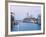 Santa Maria della Salute Cathedral from Academia Bridge along the Grand Canal at Dusk, Venice-Dennis Flaherty-Framed Photographic Print