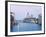 Santa Maria della Salute Cathedral from Academia Bridge along the Grand Canal at Dusk, Venice-Dennis Flaherty-Framed Photographic Print