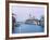 Santa Maria della Salute Cathedral from Academia Bridge along the Grand Canal at Dusk, Venice-Dennis Flaherty-Framed Photographic Print