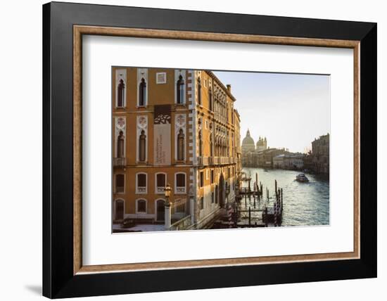 Santa Maria Della Salute, Grand Canal from Accademia Bridge, sunrise after snow, Venice, UNESCO Her-Eleanor Scriven-Framed Photographic Print