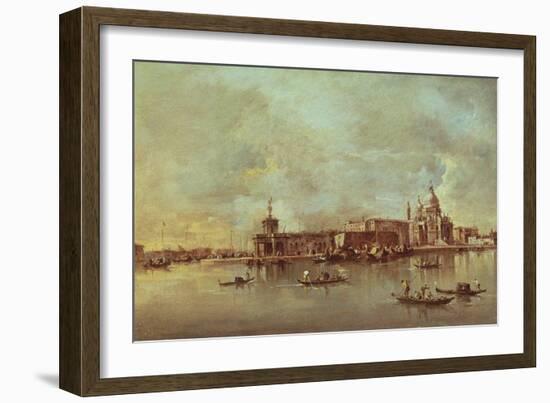 Santa Maria Della Salute Seen from the Mouth of the Grand Canal, Venice-Francesco Guardi-Framed Giclee Print