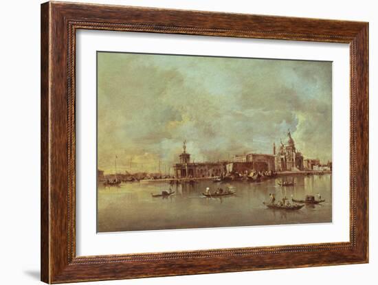 Santa Maria Della Salute Seen from the Mouth of the Grand Canal, Venice-Francesco Guardi-Framed Giclee Print