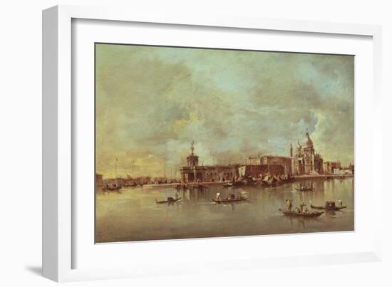 Santa Maria Della Salute Seen from the Mouth of the Grand Canal, Venice-Francesco Guardi-Framed Giclee Print