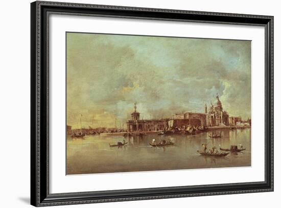 Santa Maria Della Salute Seen from the Mouth of the Grand Canal, Venice-Francesco Guardi-Framed Giclee Print