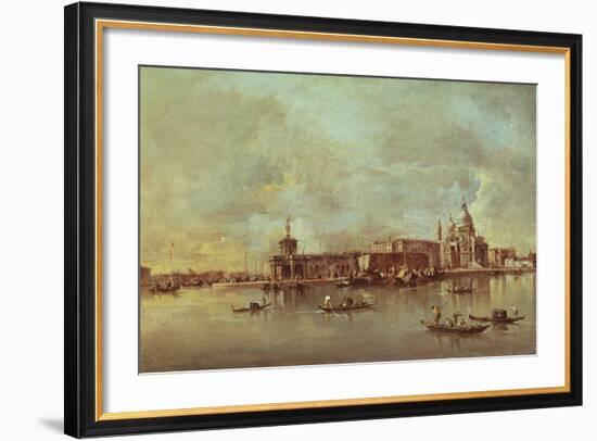 Santa Maria Della Salute Seen from the Mouth of the Grand Canal, Venice-Francesco Guardi-Framed Giclee Print