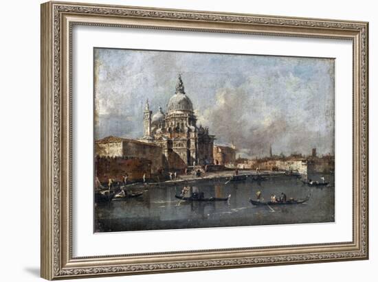 Santa Maria Della Salute, Venice, C.1780 (Oil on Canvas)-Francesco Guardi-Framed Giclee Print