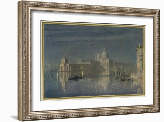 Santa Maria Della Salute, Venice, Moonlight, 1863-Edward John Poynter-Framed Giclee Print