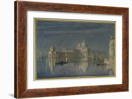 Santa Maria Della Salute, Venice, Moonlight, 1863-Edward John Poynter-Framed Giclee Print