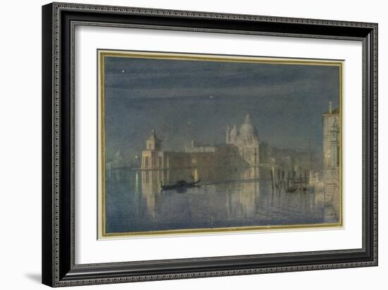 Santa Maria Della Salute, Venice, Moonlight, 1863-Edward John Poynter-Framed Giclee Print