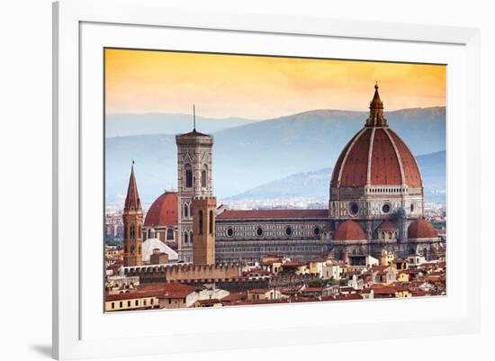 Santa Maria Duomo Florence-null-Framed Premium Giclee Print