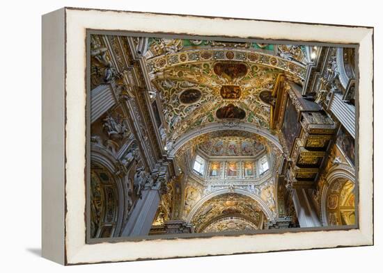 Santa Maria Maggiore Basilica, Bergamo, Lombardy, Italy-Carlo Morucchio-Framed Premier Image Canvas