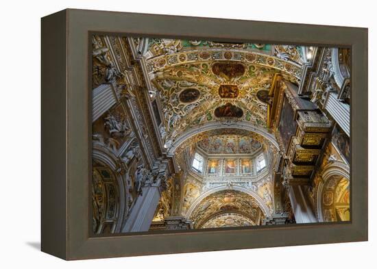 Santa Maria Maggiore Basilica, Bergamo, Lombardy, Italy-Carlo Morucchio-Framed Premier Image Canvas