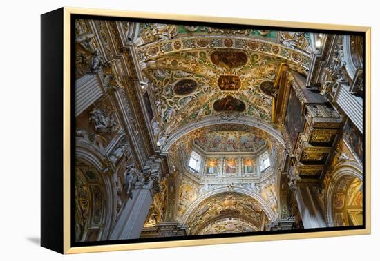 Santa Maria Maggiore Basilica, Bergamo, Lombardy, Italy-Carlo Morucchio-Framed Premier Image Canvas