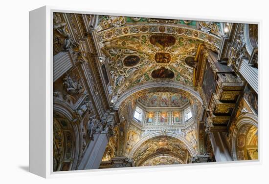Santa Maria Maggiore Basilica, Bergamo, Lombardy, Italy-Carlo Morucchio-Framed Premier Image Canvas