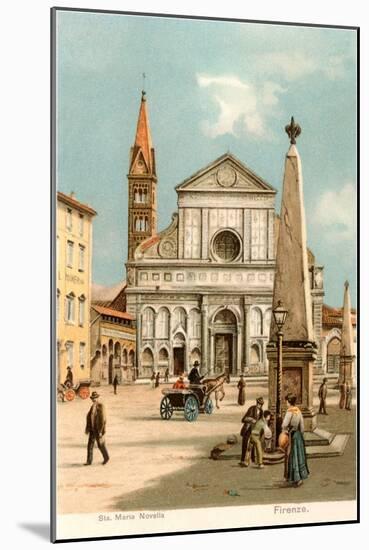 Santa Maria Novella Church, Florence, Italy-null-Mounted Art Print