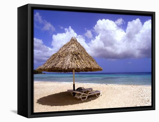 Santa Martha Bay Beach, Curacao, Netherlands Antilles, Caribbean, Central America-DeFreitas Michael-Framed Premier Image Canvas