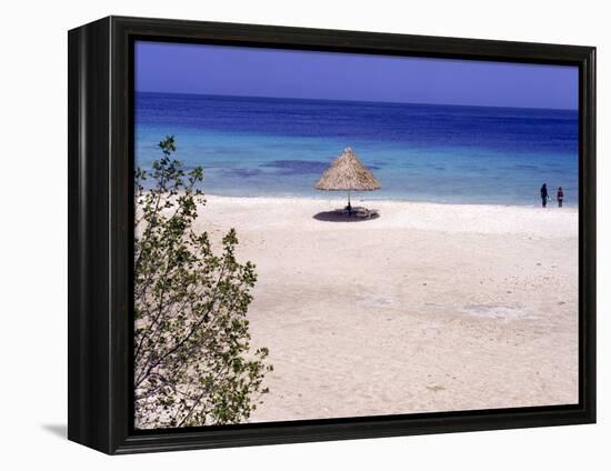 Santa Martha Bay Beach, Curacao, Netherlands Antilles, Caribbean, Central America-DeFreitas Michael-Framed Premier Image Canvas