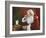 Santa Milk and Cookies-David Lindsley-Framed Giclee Print