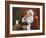 Santa Milk and Cookies-David Lindsley-Framed Giclee Print