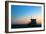 Santa Monica Beach Safeguard Tower at Sunset in Los Angeles-Songquan Deng-Framed Photographic Print
