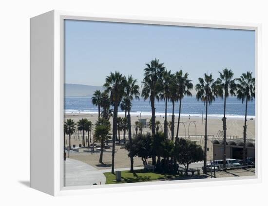 Santa Monica Beach, Santa Monica, California, USA-Ethel Davies-Framed Premier Image Canvas
