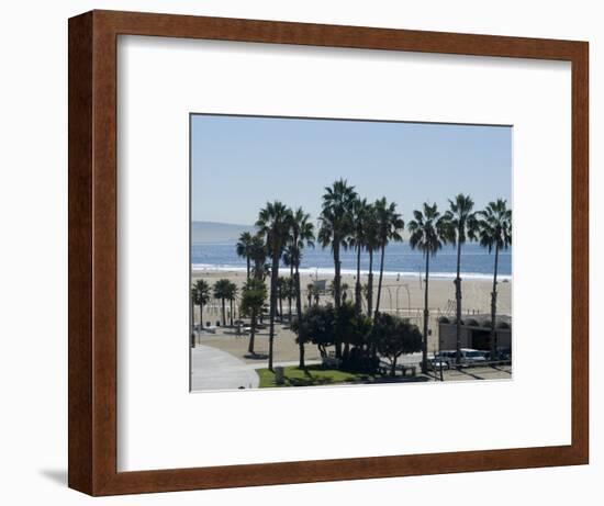 Santa Monica Beach, Santa Monica, California, USA-Ethel Davies-Framed Photographic Print