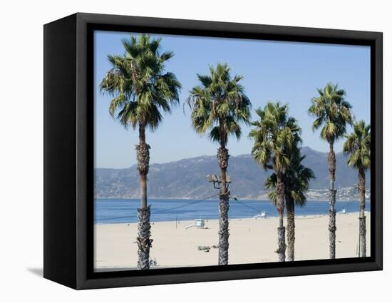 Santa Monica Beach, Santa Monica, California, USA-Ethel Davies-Framed Premier Image Canvas