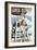 Santa Monica, California - Lifeguard Pinup-Lantern Press-Framed Art Print