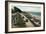 Santa Monica, California - View of the Palisades-Lantern Press-Framed Art Print