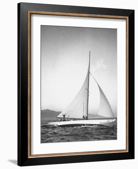 Santa Monica Lifeguards Party Aboard Boat Named Sea Hawk-Peter Stackpole-Framed Photographic Print