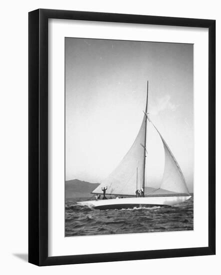 Santa Monica Lifeguards Party Aboard Boat Named Sea Hawk-Peter Stackpole-Framed Photographic Print