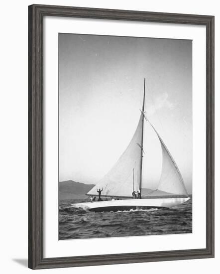 Santa Monica Lifeguards Party Aboard Boat Named Sea Hawk-Peter Stackpole-Framed Photographic Print