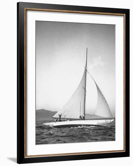 Santa Monica Lifeguards Party Aboard Boat Named Sea Hawk-Peter Stackpole-Framed Photographic Print