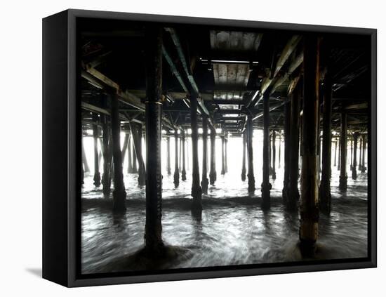 Santa Monica Pier 2-John Gusky-Framed Premier Image Canvas