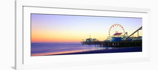 Santa Monica Pier at Sunset, California-null-Framed Photographic Print