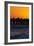 Santa Monica Pier at Sunset, Santa Monica, Los Angeles, California-David Wall-Framed Photographic Print