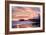 Santa Monica Pier at Sunset-Markus Bleichner-Framed Art Print