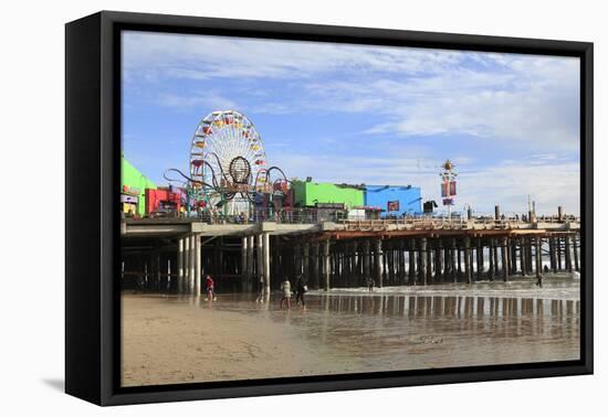 Santa Monica Pier, Pacific Park, Santa Monica, Los Angeles, California, Usa-Wendy Connett-Framed Premier Image Canvas