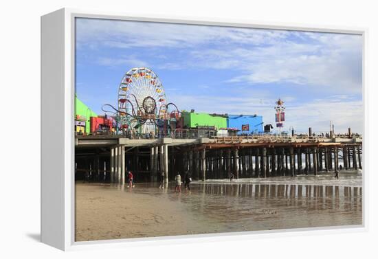 Santa Monica Pier, Pacific Park, Santa Monica, Los Angeles, California, Usa-Wendy Connett-Framed Premier Image Canvas