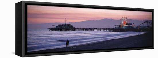 Santa Monica Pier Santa Monica, CA-null-Framed Premier Image Canvas