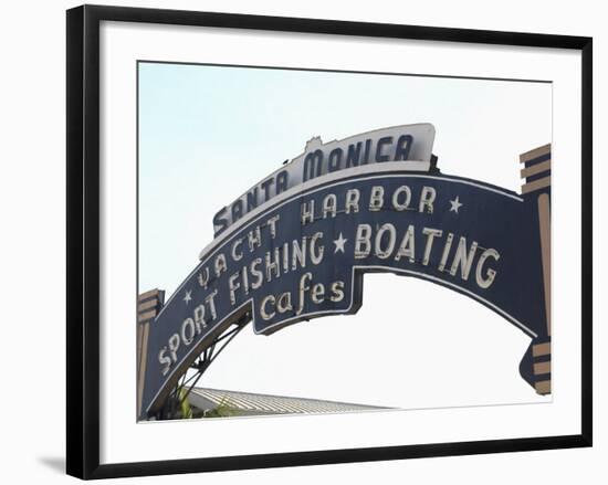 Santa Monica Pier, Santa Monica, Los Angeles, California, United States of America, North America-Wendy Connett-Framed Photographic Print