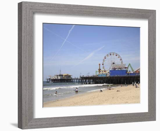 Santa Monica Pier, Santa Monica, Los Angeles, California, United States of America, North America-Wendy Connett-Framed Photographic Print